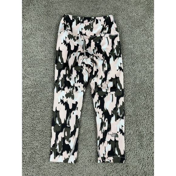 The North Face Pants Womens Small Pink Camo FlashDry Leggings Capri NF0A3F3V - Picture 12 of 14